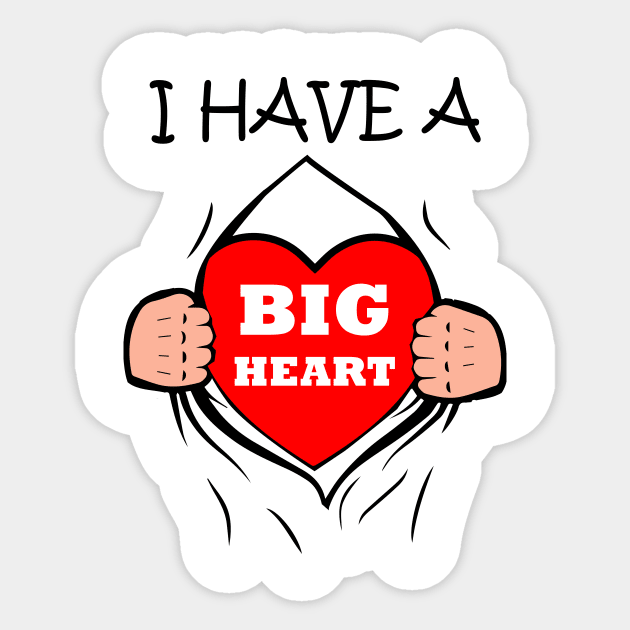 I HAVE A BIG HEART Sticker by myouynis